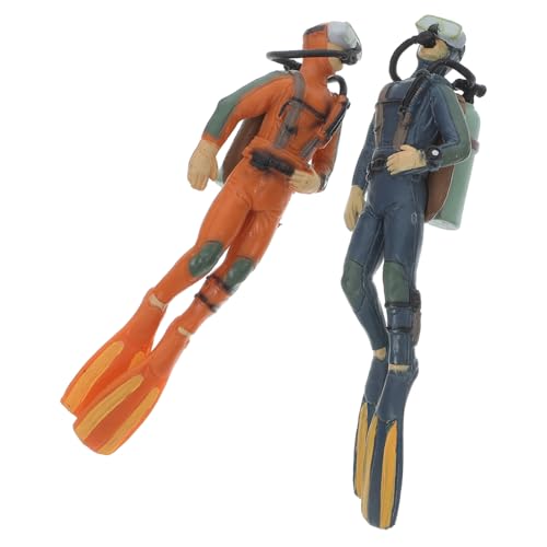 HONITANO 2 Stück Miniatur Taucher Figur Realistische Aquarium Deko Taucher Modellbau Zubehör für Fischbecken und Aquarien Landschaft Gestaltung HONITANO 2 Stück Miniatur Taucher Figur Realistische Aquarium Deko Taucher Modellbau Zubehör für Fischbecken und Aquarien Landschaft Gestaltung von HONITANO