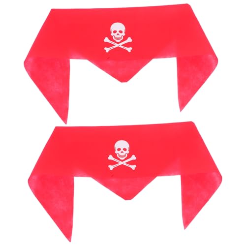 HONITANO 2 Stück Piratenkostüm Halloween-piratendekorationen Piraten-cosplay-requisiten Piratenkopftuch Piraten Stirnband Frauen Piratenzubehör Für Mädchenpiratenzubehör Vlies Rot HONITANO 2 Stück Piratenkostüm Halloween-piratendekorationen Piraten-cosplay-requisiten Piratenkopftuch Piraten Stirnband Frauen Piratenzubehör Für Mädchenpiratenzubehör Vlies Rot von HONITANO