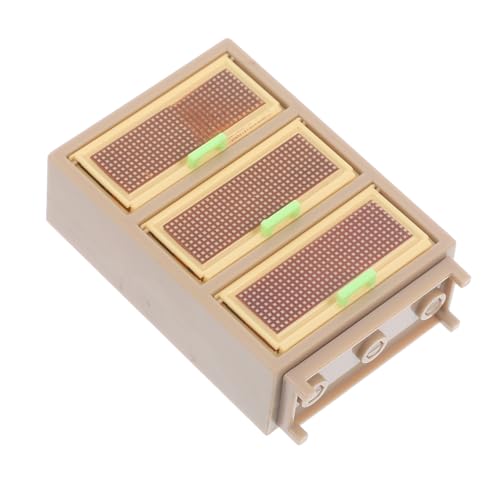 HONITANO 2 Stück Puppenhaus Kommode Puppenmöbel Wohnzimmer Kleiner Schrank Musterschrank Miniaturhausschrank Mini-schubladenschrank Puppenstubenmöbel Miniaturhausmöbel Zubehör Khaki Acryl von HONITANO