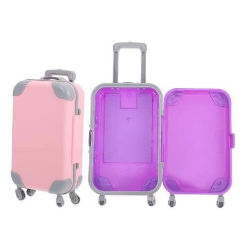 HONITANO 2 Stück Puppenkoffer Mini-Koffer Spielzeugkoffer Luggage für Puppen Koffer Puppen Reiseaccessoires Kleiner Koffer für Puppen Puppenhaus Koffer Miniaturgehäuse Abs HONITANO 2 Stück Puppenkoffer Mini-Koffer Spielzeugkoffer Luggage für Puppen Koffer Puppen Reiseaccessoires Kleiner Koffer für Puppen Puppenhaus Koffer Miniaturgehäuse Abs von HONITANO