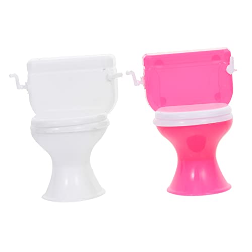 HONITANO 2 Stück Puppentoilette Kinderspielzeug Interaktives Interessantes Kinderspielzeug Kinderhausspielzeug Schließfach Spielzeugsimulation Mini Schließfach Pädagogisches von HONITANO