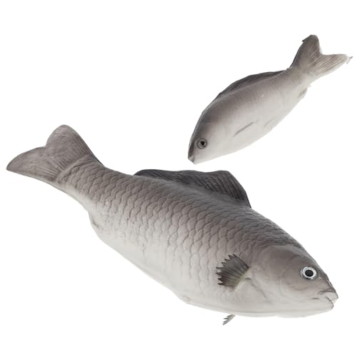 HONITANO 2 Stück Realistische Aquarium Fische Künstliche Tierfiguren Langlebiges PU Material Naturnahe Fischmodelle Deko für Kleine Aquarien Wohnzimmer Büro von HONITANO