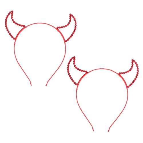 HONITANO 2 Stück Rhinestone Teufelshorn Haarreif Rot Glänzend Halloween Kostüm Kopfschmuck Party Fotografie Zubehör HONITANO 2 Stück Rhinestone Teufelshorn Haarreif Rot Glänzend Halloween Kostüm Kopfschmuck Party Fotografie Zubehör von HONITANO