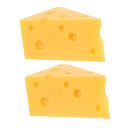HONITANO 2 Stück Simulierte Dreieck Käsemodelle Teiliges Realistische Käseattrappen Dekoration für Bäckerei Kuchen Fotografie Miniatur DIY für Käseliebhaber HONITANO 2 Stück Simulierte Dreieck Käsemodelle Teiliges Realistische Käseattrappen Dekoration für Bäckerei Kuchen Fotografie Miniatur DIY für Käseliebhaber von HONITANO