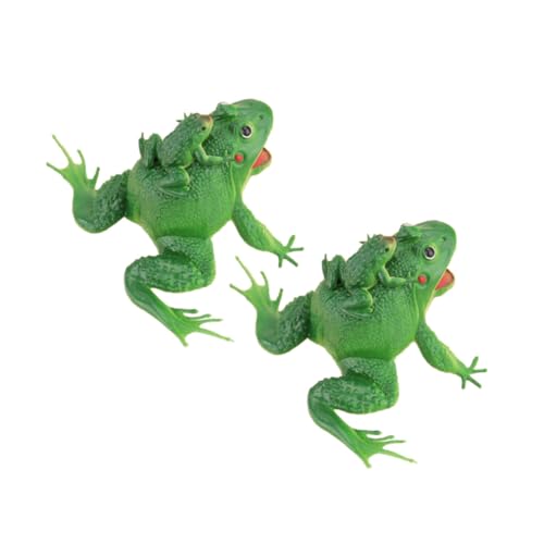 HONITANO 2 Stück Simulierte Mini Frosch Geräuschfunktion Robust für Kinderhände als zum Kindertag und Gartendekoration Fördert Kommunikation und Spielspaß von HONITANO