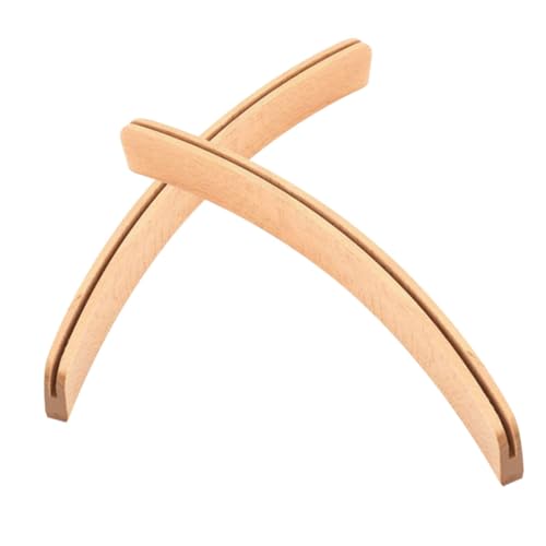 HONITANO Elegantes Gebogenes Spielkartenhalter-Set Aus Holz 2-teilig Für Poker Und Kartenspiele von HONITANO