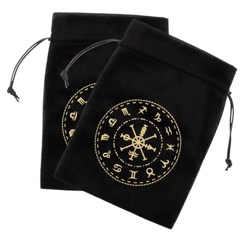 HONITANO 2 Stück Tarot Aufbewahrungstasche mit Kordelzug Weiche Lint Materialien Geräumige Kartenhülle für Tarotkarten Schmuck Kleine Orakelutensilien Tragbarer Schutzbeutel für Kartenfans HONITANO 2 Stück Tarot Aufbewahrungstasche mit Kordelzug Weiche Lint Materialien Geräumige Kartenhülle für Tarotkarten Schmuck Kleine Orakelutensilien Tragbarer Schutzbeutel für Kartenfans von HONITANO