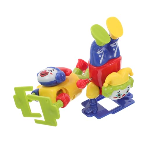 HONITANO 2 Stück Teiliges Aufziehspielzeug Clownpuppe mit Mechanischem Wendbare Spaßfiguren für Ab Jahren Sichere Leichte Materialien als Party Mitgebsel und Sammlerobjekt HONITANO 2 Stück Teiliges Aufziehspielzeug Clownpuppe mit Mechanischem Wendbare Spaßfiguren für Ab Jahren Sichere Leichte Materialien als Party Mitgebsel und Sammlerobjekt von HONITANO