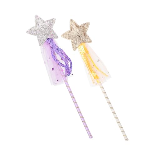 HONITANO 2 Stück Teiliges Feenstab mit Glitzer Stern Kinderfreundliches Material Vielseitig als Partyspielzeug für Kostüm Bühnenauftritte und Fotorequisiten Farbig in und Gold für HONITANO 2 Stück Teiliges Feenstab mit Glitzer Stern Kinderfreundliches Material Vielseitig als Partyspielzeug für Kostüm Bühnenauftritte und Fotorequisiten Farbig in und Gold für von HONITANO