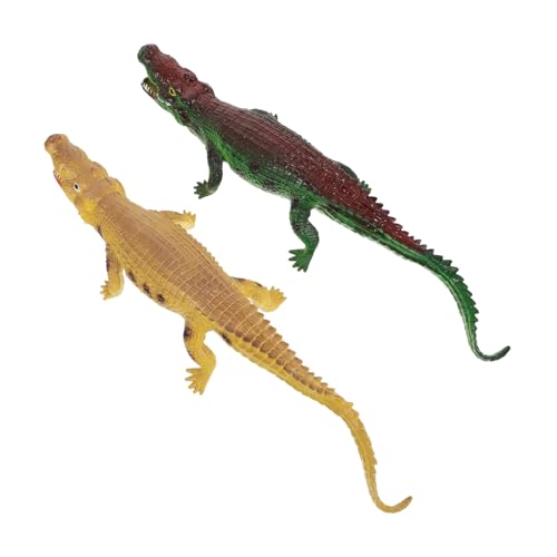 HONITANO 2 Stück Teiliges Krokodilspielzeug Großes Realistisches Simulation Modell mit Schreiendem Weiches Kunststoffspielzeug für Geeignet als Lernspielzeug und HONITANO 2 Stück Teiliges Krokodilspielzeug Großes Realistisches Simulation Modell mit Schreiendem Weiches Kunststoffspielzeug für Geeignet als Lernspielzeug und von HONITANO