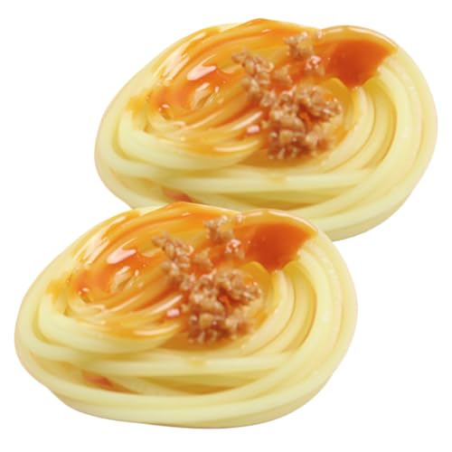 HONITANO 2 Stück Teiliges Künstliche Fleischsoße Spaghetti Modell Realistische Fake Pasta Foto Requisiten für Kinderküche Supermarkt Wohnraumdeko Detailgetreue Nachbildung mit Glatter HONITANO 2 Stück Teiliges Künstliche Fleischsoße Spaghetti Modell Realistische Fake Pasta Foto Requisiten für Kinderküche Supermarkt Wohnraumdeko Detailgetreue Nachbildung mit Glatter von HONITANO