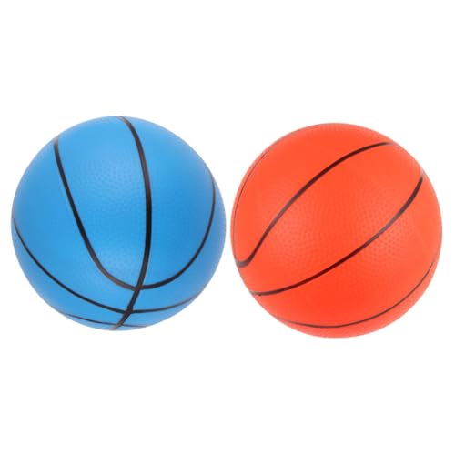 HONITANO 2 Stück Teiliges Mini Basketball Basketballspielzeug aus Gummi für Indoor Kompakt Leicht für Kleinkinder und Basketballfans Spaß Haben von HONITANO
