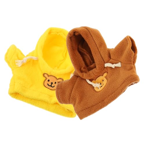 HONITANO 2 Stück Teiliges Plüschbär Puppenkostüm Verschleißfeste Kuscheltier Kleidung Gelbe und Braune Sweatshirts Bärenkleidung für Mädchen Geeignet als und Spielzubehör HONITANO 2 Stück Teiliges Plüschbär Puppenkostüm Verschleißfeste Kuscheltier Kleidung Gelbe und Braune Sweatshirts Bärenkleidung für Mädchen Geeignet als und Spielzubehör von HONITANO