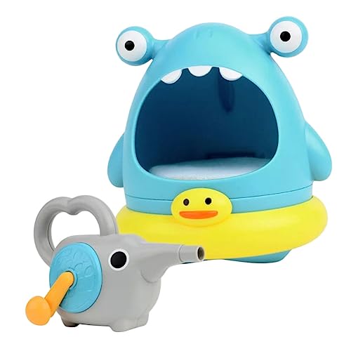 HONITANO 2 Stück Teiliges Shark Bubble Maker Manuell mit Reichhaltigen Blasen für Badewanne Indoor Outdoor Badespaß Geschenk für Kleinkinder von HONITANO