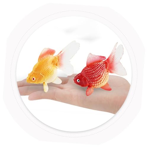 HONITANO 2 Stück Teiliges Simulierte Goldfisch Figuren aus Stabilem Realistische Fischmodelle für Aquariumdekoration und Edukatives Spiel Farblich und Rotgold Geeignet für Fischliebhaber HONITANO 2 Stück Teiliges Simulierte Goldfisch Figuren aus Stabilem Realistische Fischmodelle für Aquariumdekoration und Edukatives Spiel Farblich und Rotgold Geeignet für Fischliebhaber von HONITANO