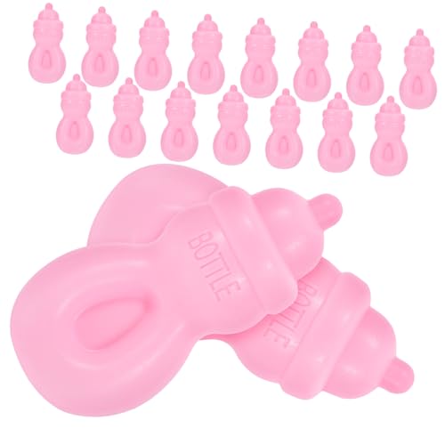 HONITANO 20 Stück Babyflasche für kinderspielzeug Puppen Accessoires Toys for Babygeschenk Babypuppenflaschen Puppensaftflaschen Plastik Rosa HONITANO 20 Stück Babyflasche für kinderspielzeug Puppen Accessoires Toys for Babygeschenk Babypuppenflaschen Puppensaftflaschen Plastik Rosa von HONITANO