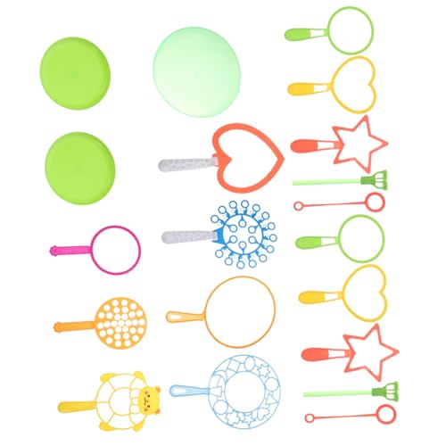 HONITANO 20 Stück Teiliges Blasenstab mit Bunten Langlebigen Kunststoff Tools für Riesige Seifenblasen Sicher und Spaßig für Outdoor Spiel im Frühling Sommer Herbst und Zufällige Farbe von HONITANO
