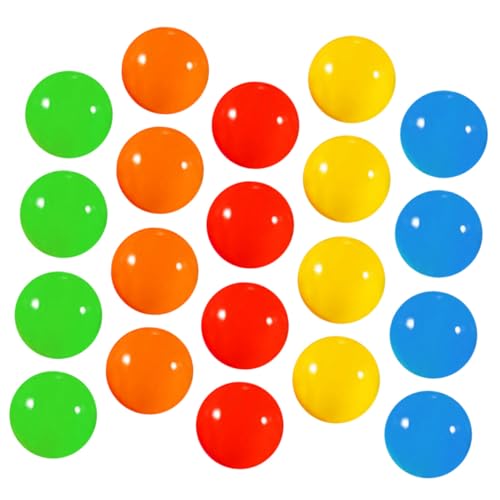 HONITANO 20 Stück Teiliges Bunte Kunststoff Lotteriekugeln für Tombola Partyspiele und Veranstaltungsaktivitäten Stabile Spielbälle in Gelb Rot Grün Blau und Orange Vielseitige HONITANO 20 Stück Teiliges Bunte Kunststoff Lotteriekugeln für Tombola Partyspiele und Veranstaltungsaktivitäten Stabile Spielbälle in Gelb Rot Grün Blau und Orange Vielseitige von HONITANO