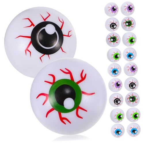 HONITANO 20 Stück Teiliges Halloween Deko Bunte Plastik Augen Realistische Augäpfel für Party Dekoration Gruselige Halloween Party Supplies HONITANO 20 Stück Teiliges Halloween Deko Bunte Plastik Augen Realistische Augäpfel für Party Dekoration Gruselige Halloween Party Supplies von HONITANO