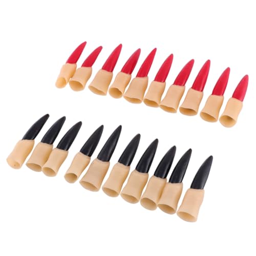 HONITANO 20 Stück Teiliges Halloween Fingernägel Rot Schwarz Spooky Nagelabdeckungen mit Gummihülle Kunstnägel für Halloween Party Kostüm Hexe und Grusel Motto für Dekoration und Cosplay HONITANO 20 Stück Teiliges Halloween Fingernägel Rot Schwarz Spooky Nagelabdeckungen mit Gummihülle Kunstnägel für Halloween Party Kostüm Hexe und Grusel Motto für Dekoration und Cosplay von HONITANO
