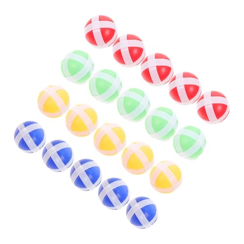 HONITANO 20 Stück Teiliges Klettball Bunte Leichte Plastik Sticky Balls für Wurfspiel Darts Zubehör Langlebig und Tragbar für Drinnen und Draußen Fördert Hand Auge Koordination und HONITANO 20 Stück Teiliges Klettball Bunte Leichte Plastik Sticky Balls für Wurfspiel Darts Zubehör Langlebig und Tragbar für Drinnen und Draußen Fördert Hand Auge Koordination und von HONITANO