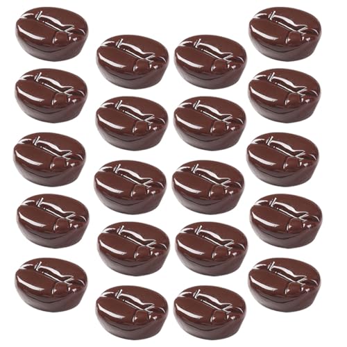 HONITANO 20 Stück Teiliges Künstliche Kaffeebohnen aus Widerstandsfähigem Harz Realistische Imitation für DIY Dekoration von Cafés Restaurants Partys und Bastelprojekten Langlebig und HONITANO 20 Stück Teiliges Künstliche Kaffeebohnen aus Widerstandsfähigem Harz Realistische Imitation für DIY Dekoration von Cafés Restaurants Partys und Bastelprojekten Langlebig und von HONITANO