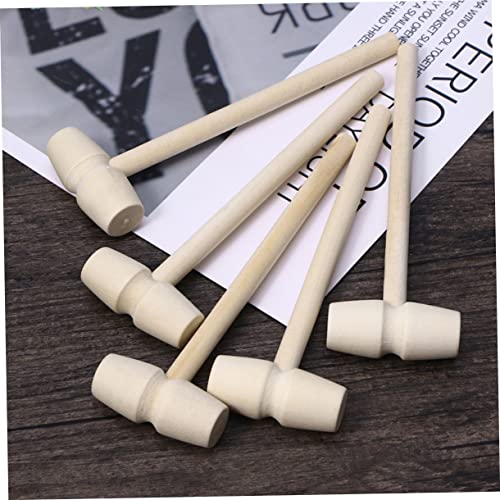 HONITANO 20 Stück Teiliges Mini Holzhammer Holzspielzeug Hammer Lernspielzeug für Jungen und Mädchen Hand Auge Koordination und Motorischen Fähigkeiten von HONITANO