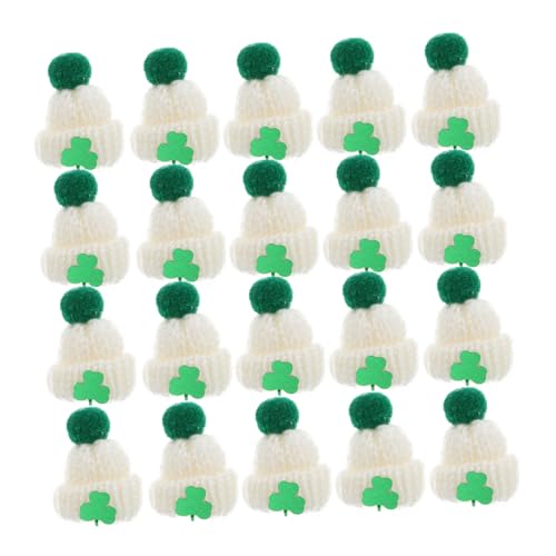 HONITANO 20 Stück Teiliges Mini Strickmützen Saint Patrick Day DIY Bastelzubehör Puppenhüte für Kreative Dekorationen und Geschenkideen HONITANO 20 Stück Teiliges Mini Strickmützen Saint Patrick Day DIY Bastelzubehör Puppenhüte für Kreative Dekorationen und Geschenkideen von HONITANO