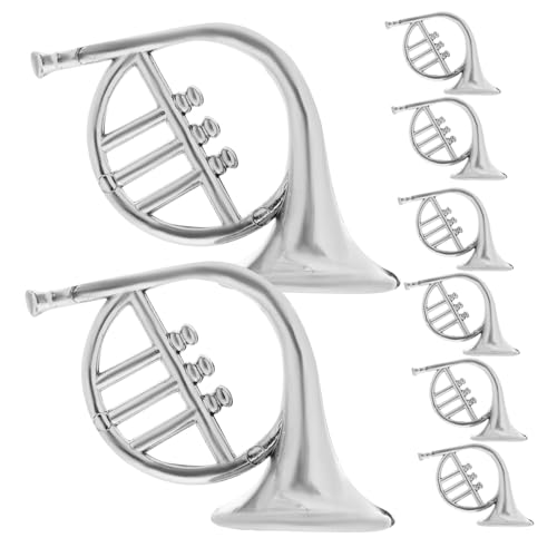 HONITANO 20 Stück Teiliges Miniatur Musikinstrumente Silber Leicht Weihnachtsbaum Hängedekoration DIY Kranz Zubehör Weihnachtsbaum Schmuck Xmas Mini Instrumente Modelle von HONITANO