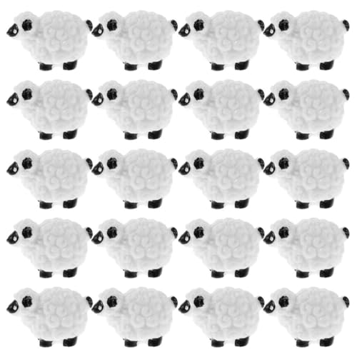 HONITANO 20 Stück Teiliges Miniatur Schaf Figuren aus Harz Detailreiche Tier skulpturen für Garten Mooslandschaften Dekorative Bauernhof deko Wetterbeständig für Mini Garten und HONITANO 20 Stück Teiliges Miniatur Schaf Figuren aus Harz Detailreiche Tier skulpturen für Garten Mooslandschaften Dekorative Bauernhof deko Wetterbeständig für Mini Garten und von HONITANO