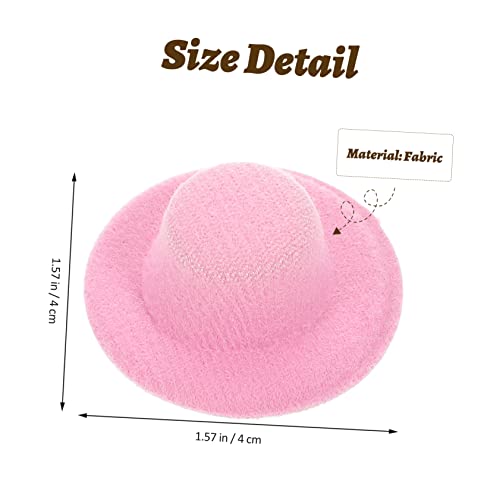 HONITANO 20 Stück Teiliges Miniatur Stoffhut für Puppen Winzige Handgefertigte Zylinderhüte als Bastelzubehör Vielseitig Einsetzbar als Fotorequisite und Puppenaccessoire von HONITANO