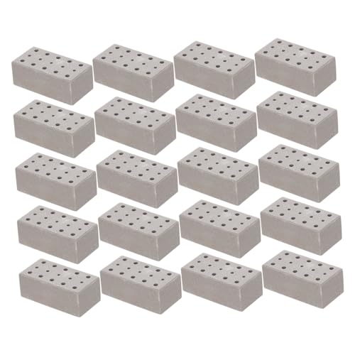 HONITANO 20 Stück Teiliges Miniatur Ziegelstein Modellset Rechteckige Form Fein Polierte Sichere Spielsteine für DIY Mikro Landschaftsbau Geeignet für Puppenhäuser Garten und HONITANO 20 Stück Teiliges Miniatur Ziegelstein Modellset Rechteckige Form Fein Polierte Sichere Spielsteine für DIY Mikro Landschaftsbau Geeignet für Puppenhäuser Garten und von HONITANO