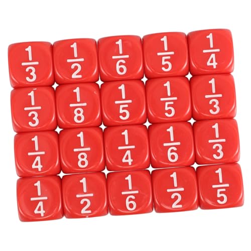 HONITANO 20 Stück Teiliges Multi Sided Bruchwürfel mit Abgerundeten Ecken aus Langlebigem für Interaktives Lernen und Matheübungen im Klassenzimmer und Zuhause HONITANO 20 Stück Teiliges Multi Sided Bruchwürfel mit Abgerundeten Ecken aus Langlebigem für Interaktives Lernen und Matheübungen im Klassenzimmer und Zuhause von HONITANO