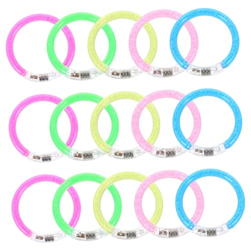 HONITANO 20 Stück Teiliges Neon Leuchtarmband Fluoreszierend Leuchtende Party Accessoires Biegsame Acryl Armbänder für Camping Karneval Silvester und Kindergeburtstag Dekoration HONITANO 20 Stück Teiliges Neon Leuchtarmband Fluoreszierend Leuchtende Party Accessoires Biegsame Acryl Armbänder für Camping Karneval Silvester und Kindergeburtstag Dekoration von HONITANO