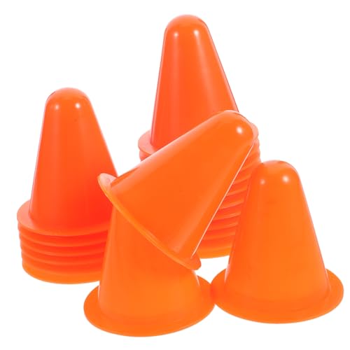 HONITANO 20 Stück Teiliges Trainings Markierungskegel aus Stapelbarem Kunststoff Robuste Verkehrsleitkegel in Leuchtenden Farben Flacher Boden für Stabilen Stand für Rollschuh und Outdoor HONITANO 20 Stück Teiliges Trainings Markierungskegel aus Stapelbarem Kunststoff Robuste Verkehrsleitkegel in Leuchtenden Farben Flacher Boden für Stabilen Stand für Rollschuh und Outdoor von HONITANO
