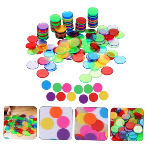 HONITANO 200 Stück Bunte Plastikchips Zählmünzen Bingo Spielsteine Lernspiel für Mathematik Rechnen Belohnungsspiel Poker Zubehör HONITANO 200 Stück Bunte Plastikchips Zählmünzen Bingo Spielsteine Lernspiel für Mathematik Rechnen Belohnungsspiel Poker Zubehör von HONITANO