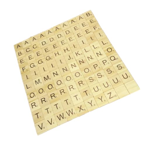 HONITANO 200 Stück Holzpuzzle Teilig Buchstaben Zahlen Lernspielzeug Frühförderung Großbuchstaben Zahlen aus Glattem Sicherem Holz für Kleinkinder und Vorschulkinder von HONITANO