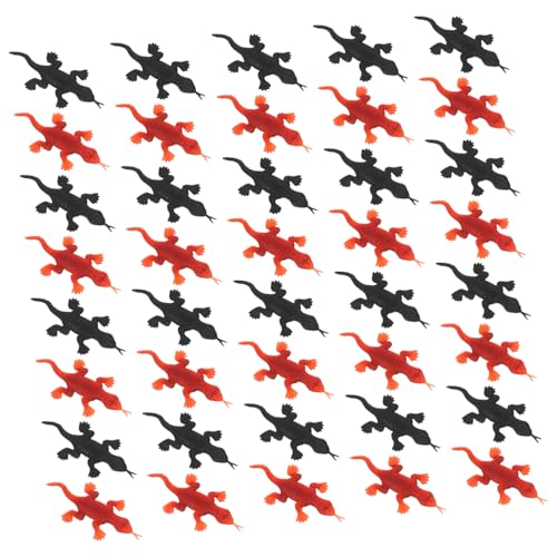 HONITANO 200 Stück Realistische Gecko Spielzeuge Braune Schwarze Eidechsen Figuren aus PVC Vielseitige Reptilien Nachbildung für Halloween Deko Wissenschaft Lernspielzeug Partyspaß HONITANO 200 Stück Realistische Gecko Spielzeuge Braune Schwarze Eidechsen Figuren aus PVC Vielseitige Reptilien Nachbildung für Halloween Deko Wissenschaft Lernspielzeug Partyspaß von HONITANO