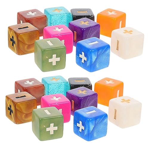 HONITANO 20Stücke Lernwürfel für Mathe Würfelspielzeug für Spielerisches Rechnen Stabiler Acryl für Grundschule und Freizeit für Kleine Mathematiker von HONITANO