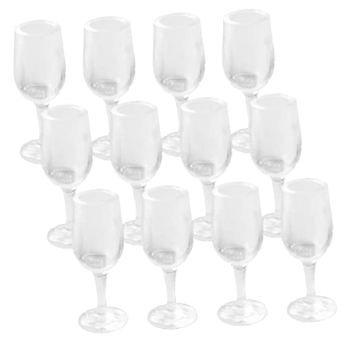 HONITANO 20Stücke Rotweingläser Für Puppenhaus Simulierte Weinbecher Aus Kunststoff Zubehör Für Dekoration Und Spielsets Transparentes Design von HONITANO