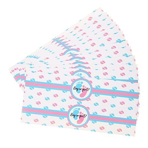 HONITANO 24 Stück Geschlecht enthüllen Aufkleber Flaschenetiketten für Partys Dekorationen für die Babyparty Gender Party Supplies Wasserflaschenetikett Plastik Weiß HONITANO 24 Stück Geschlecht enthüllen Aufkleber Flaschenetiketten für Partys Dekorationen für die Babyparty Gender Party Supplies Wasserflaschenetikett Plastik Weiß von HONITANO