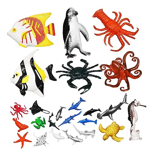 HONITANO 24 Stück Mini Meerestiere Figuren Realistische Plastikspielzeuge für Pädagogisches Lernspielzeug Dekoration für Aquarien und Meeres Themenpartys Geschenkidee HONITANO 24 Stück Mini Meerestiere Figuren Realistische Plastikspielzeuge für Pädagogisches Lernspielzeug Dekoration für Aquarien und Meeres Themenpartys Geschenkidee von HONITANO