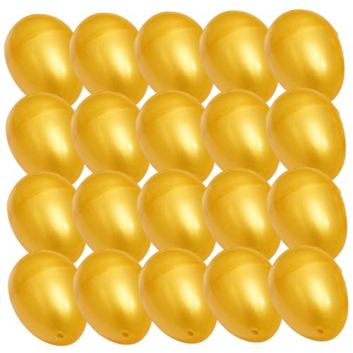 HONITANO 24 Stück Teiliges Befüllbare Goldene Plastikeier Wiederverwendbare Ostereier mit Stabilem Kunststoff Leuchtendes Design für Süßigkeiten Geschenke Kinderparty und Kreative HONITANO 24 Stück Teiliges Befüllbare Goldene Plastikeier Wiederverwendbare Ostereier mit Stabilem Kunststoff Leuchtendes Design für Süßigkeiten Geschenke Kinderparty und Kreative von HONITANO