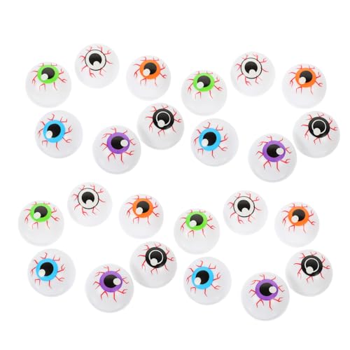 HONITANO 24 Stück Teiliges Halloween Deko Bunte Hohle Federaugen Springende Augäpfel aus Robustem Gruselige Party Deko für Halloween Feiern und Mitgebsel HONITANO 24 Stück Teiliges Halloween Deko Bunte Hohle Federaugen Springende Augäpfel aus Robustem Gruselige Party Deko für Halloween Feiern und Mitgebsel von HONITANO