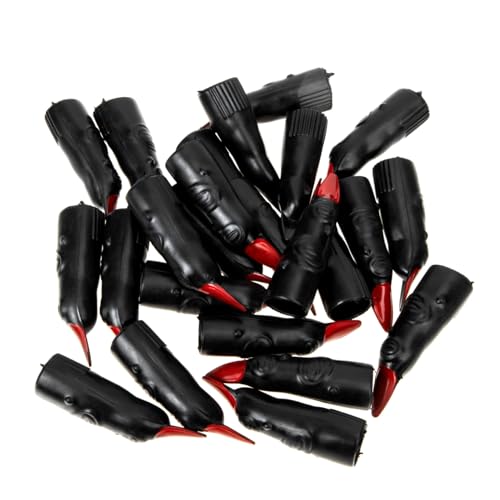 HONITANO 24 Stück Teiliges Halloween Hexenfinger Schwarz Realistische Fake Finger für Halloween Streich Requisiten Langlebige Leichte DIY Fingernägel für Kostümparty und Grusel Dekoration HONITANO 24 Stück Teiliges Halloween Hexenfinger Schwarz Realistische Fake Finger für Halloween Streich Requisiten Langlebige Leichte DIY Fingernägel für Kostümparty und Grusel Dekoration von HONITANO