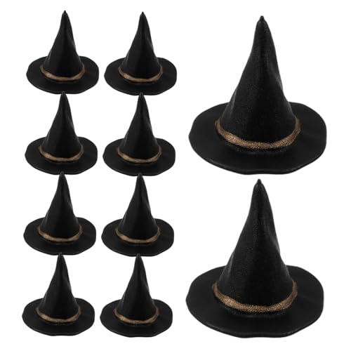 HONITANO 24 Stück Teiliges Mini Hexenhüte Schwarz Miniatur Hüte für Puppenhaus Halloween Dekoration Leichtes DIY Party Zubehör für Flaschenverzierungen und Bastelprojekte HONITANO 24 Stück Teiliges Mini Hexenhüte Schwarz Miniatur Hüte für Puppenhaus Halloween Dekoration Leichtes DIY Party Zubehör für Flaschenverzierungen und Bastelprojekte von HONITANO