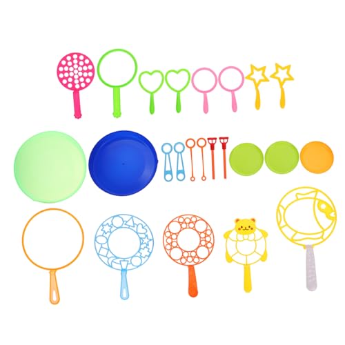 HONITANO 24 Stück Teiliges Seifenblasen mit Tablett Bunte Outdoor Bubble Wands für Party Sommerliche Aktivität Spaßige Seifenblasenstäbe für Garten Park Geburtstag HONITANO 24 Stück Teiliges Seifenblasen mit Tablett Bunte Outdoor Bubble Wands für Party Sommerliche Aktivität Spaßige Seifenblasenstäbe für Garten Park Geburtstag von HONITANO