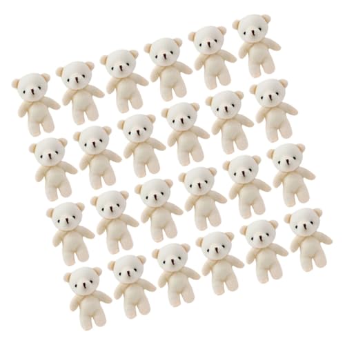 HONITANO 24Stücke Mini Bärenanhänger Niedliche Plüsch Dekoration für DIY Bastelprojekte Süße Schlüsselanhänger und Geschenkideen aus Hochwertigem HONITANO 24Stücke Mini Bärenanhänger Niedliche Plüsch Dekoration für DIY Bastelprojekte Süße Schlüsselanhänger und Geschenkideen aus Hochwertigem von HONITANO