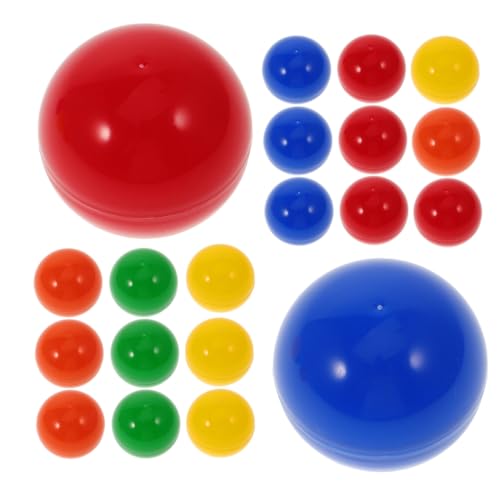 HONITANO 25 Stück Teiliges Bunte Wiederverwendbare Loskugeln mit Einfachem Öffnungsmechanismus Nachfüllbar für Tombola Spiele und Partyaktivitäten Geeignet für Erwachsene Vielseitig von HONITANO