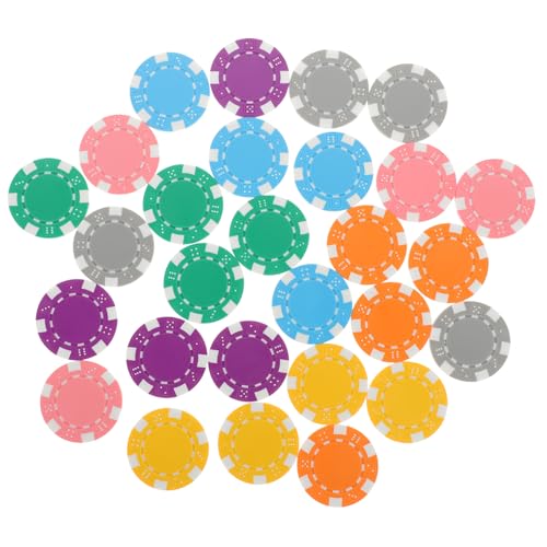HONITANO 28 Stück Teiliges Pp Bunte Runde Spielchips als Golfball markierer und Zählchips Multifunktionale Brettspiel zubehör für Poker Kartenspiele von HONITANO